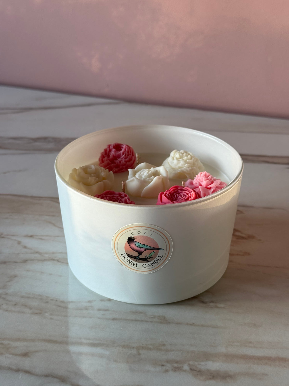 Rhubarb & Strawberry Soy Wax Candle
