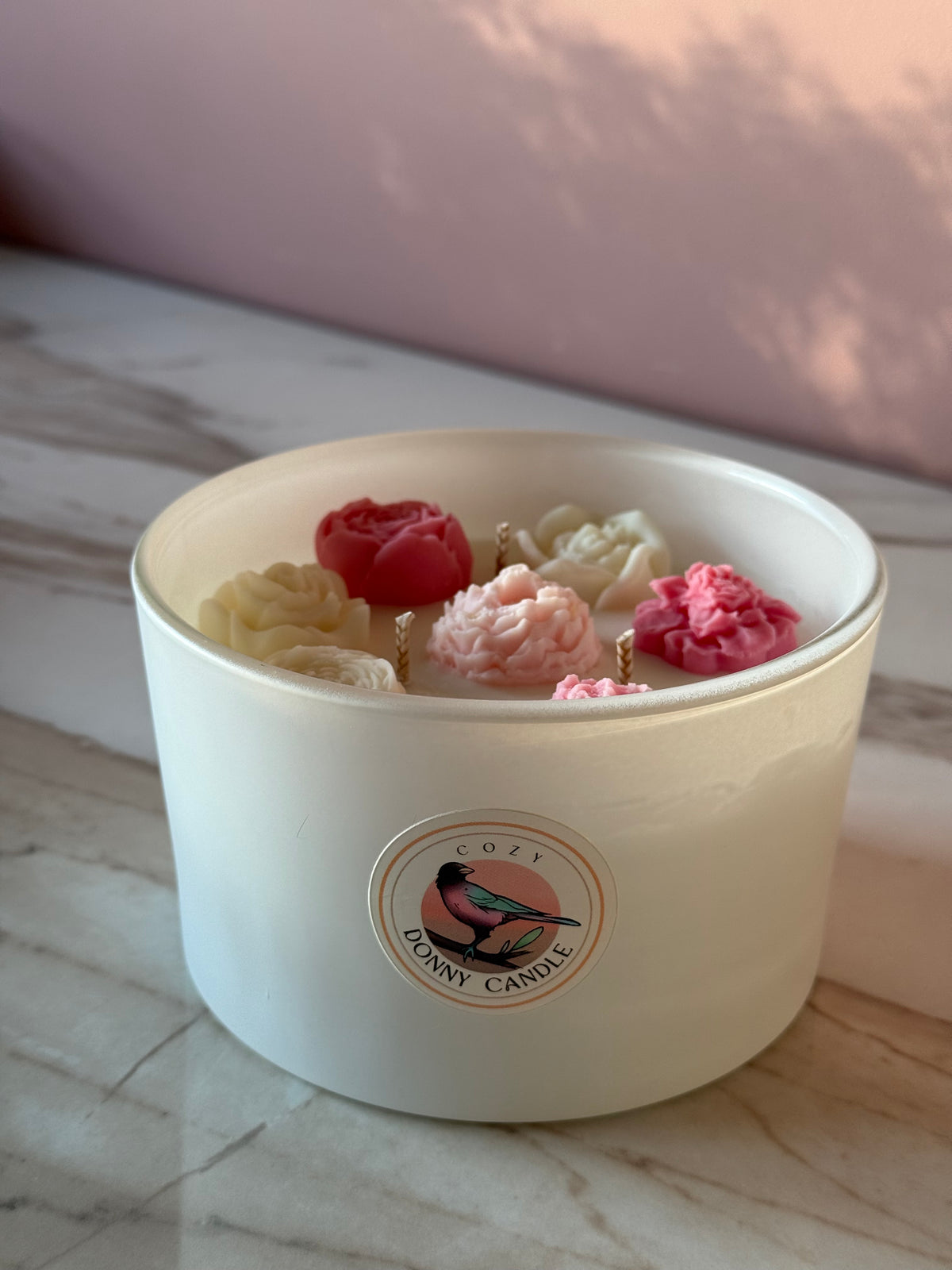 Rhubarb & Strawberry Soy Wax Candle