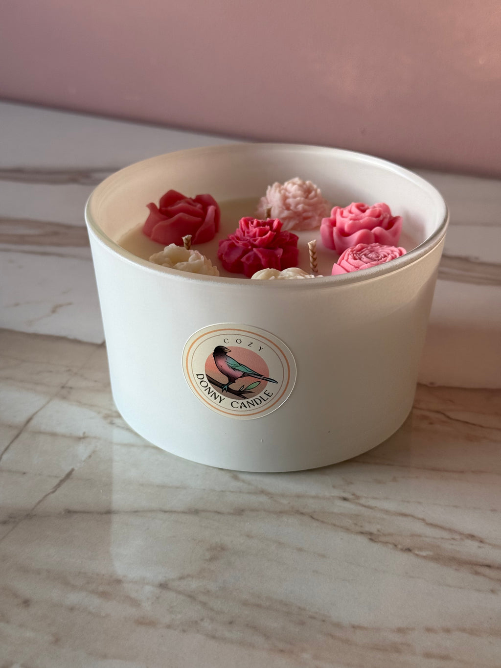 Rhubarb & Strawberry Soy Wax Candle