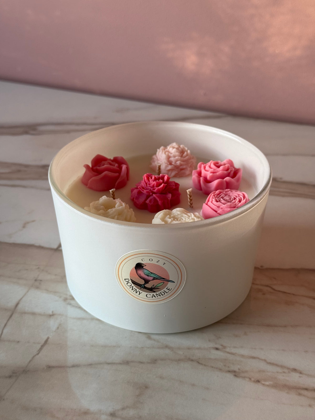 Rhubarb & Strawberry Soy Wax Candle