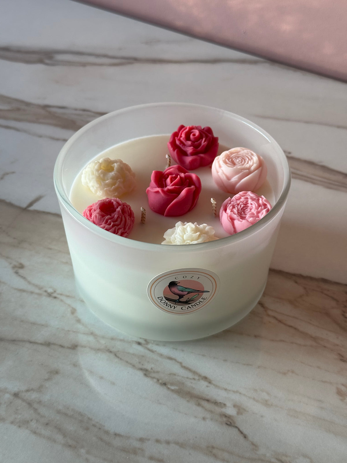 Rhubarb & Strawberry Soy Wax Candle