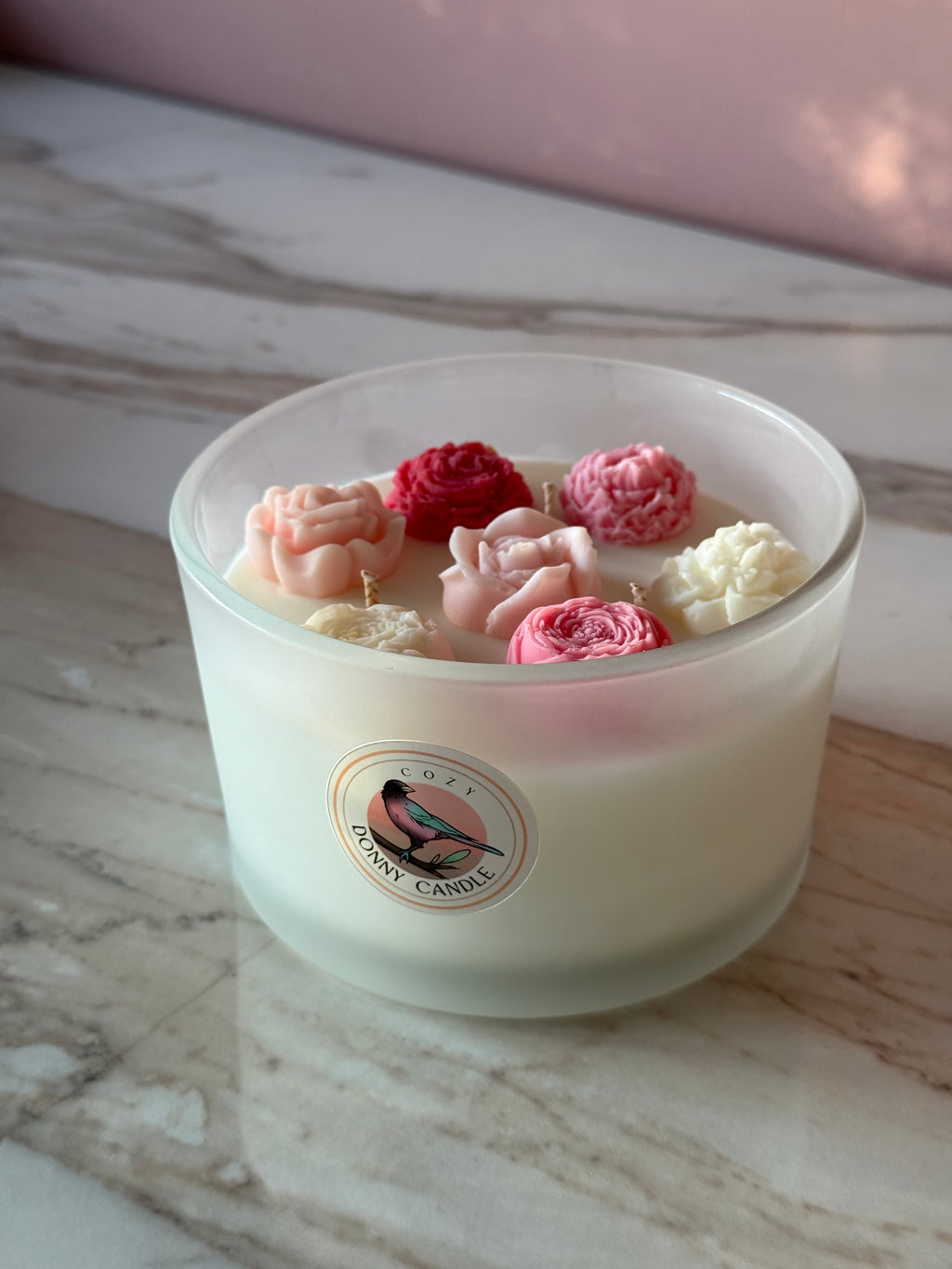 Rhubarb & Strawberry Soy Wax Candle