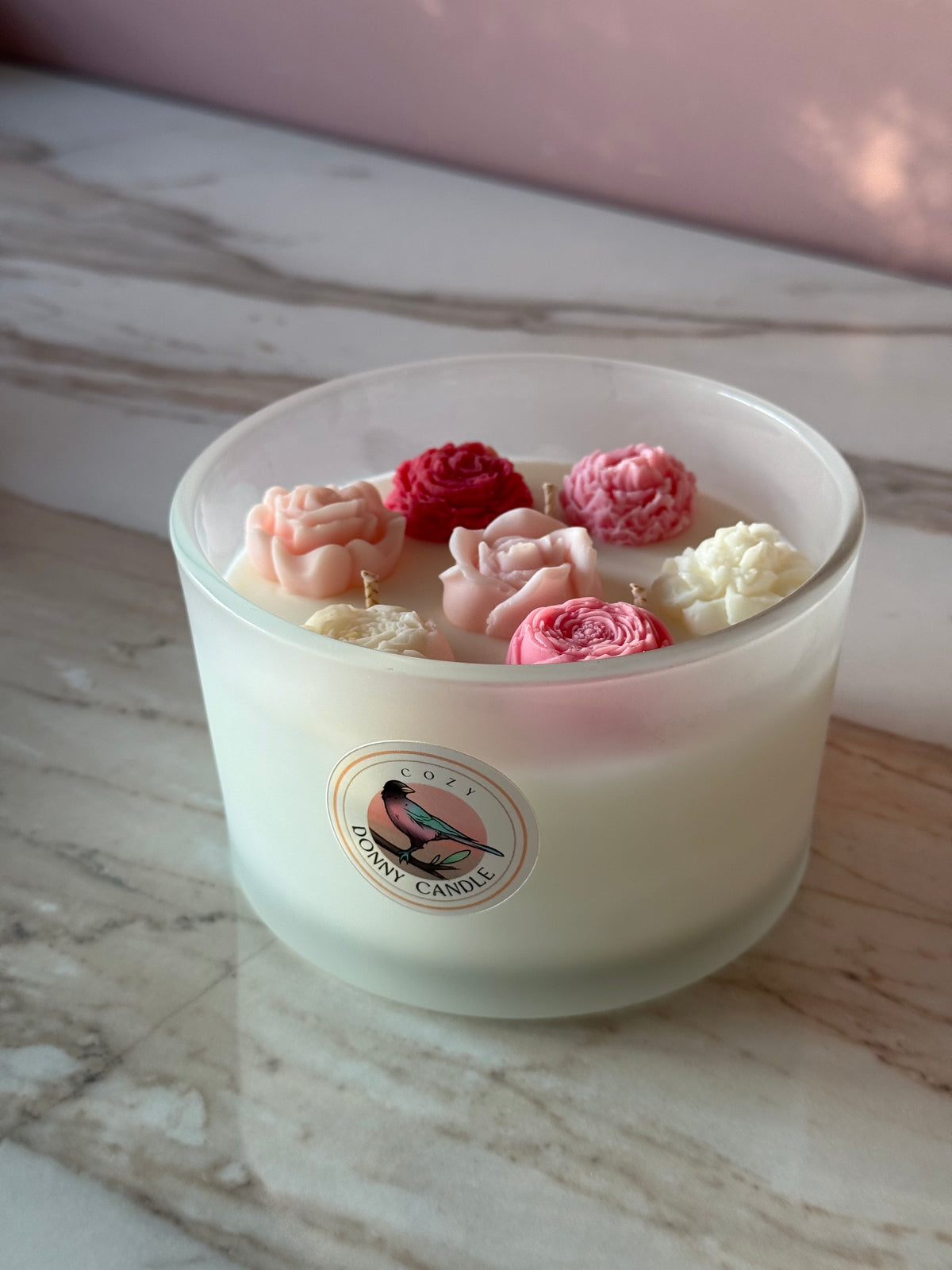 Rhubarb & Strawberry Soy Wax Candle