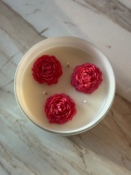 Rhubarb & Strawberry Soy Wax Candle