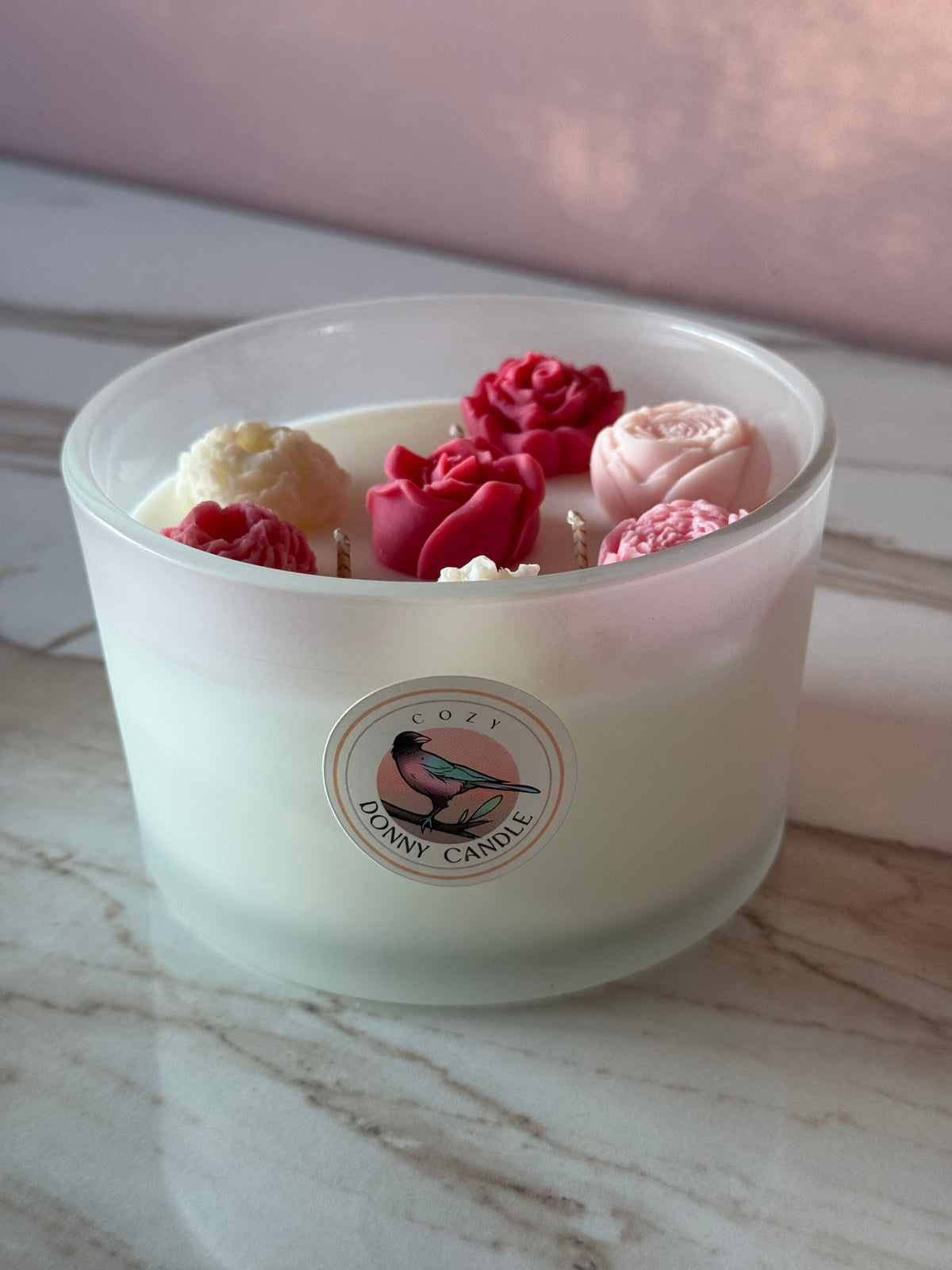 Rhubarb & Strawberry Soy Wax Candle