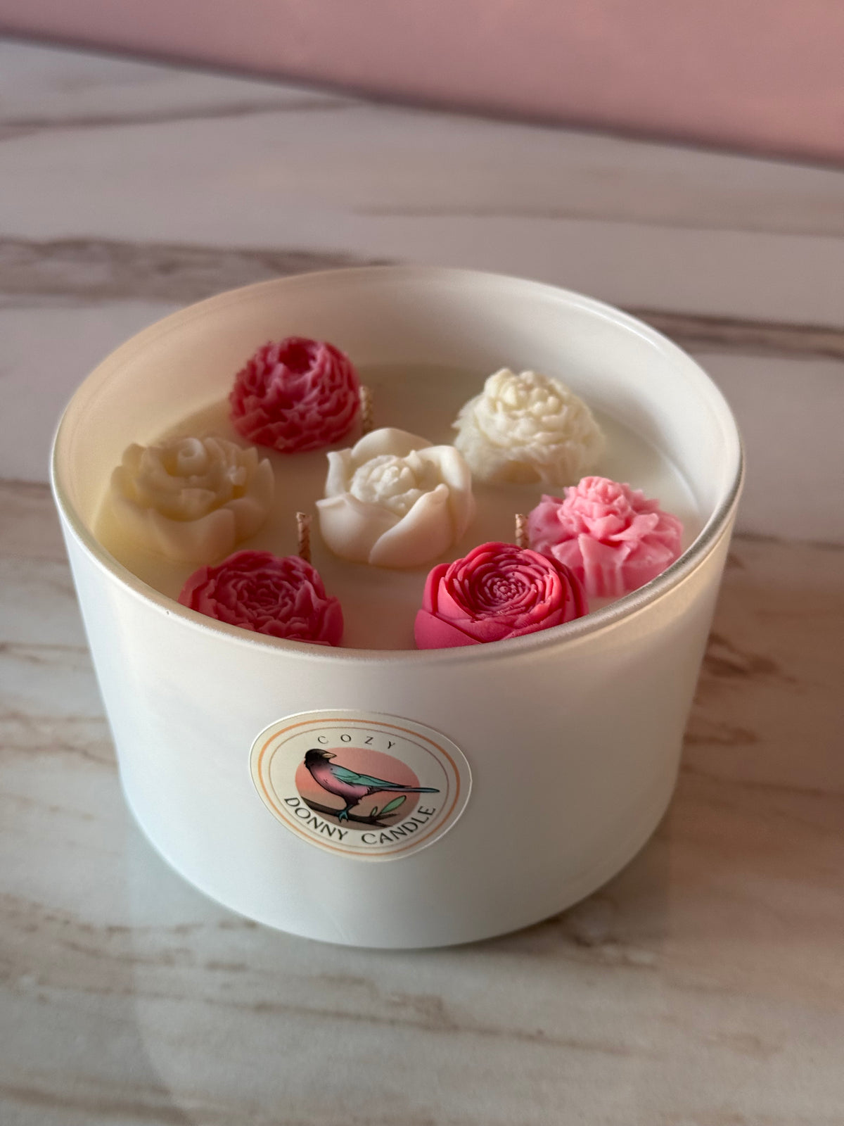 Rhubarb & Strawberry Soy Wax Candle