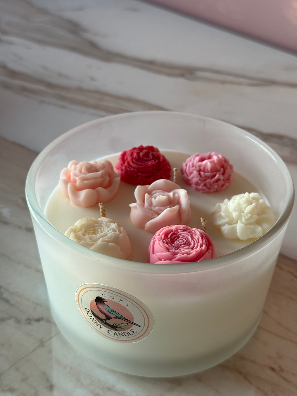 Rhubarb & Strawberry Soy Wax Candle