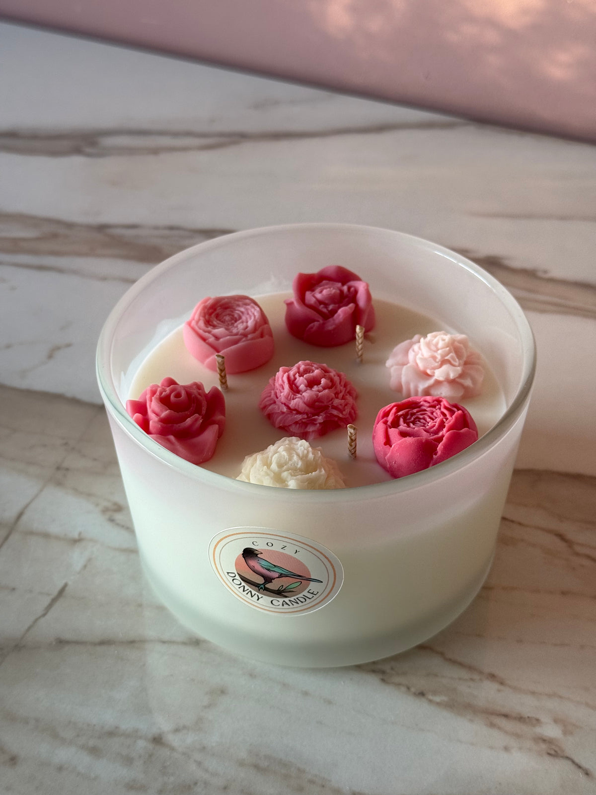 Rhubarb & Strawberry Soy Wax Candle