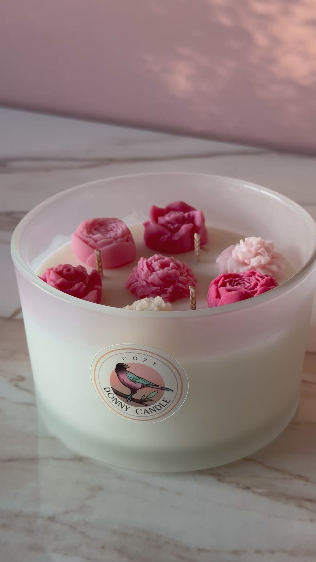 Rhubarb & Strawberry Soy Wax Candle