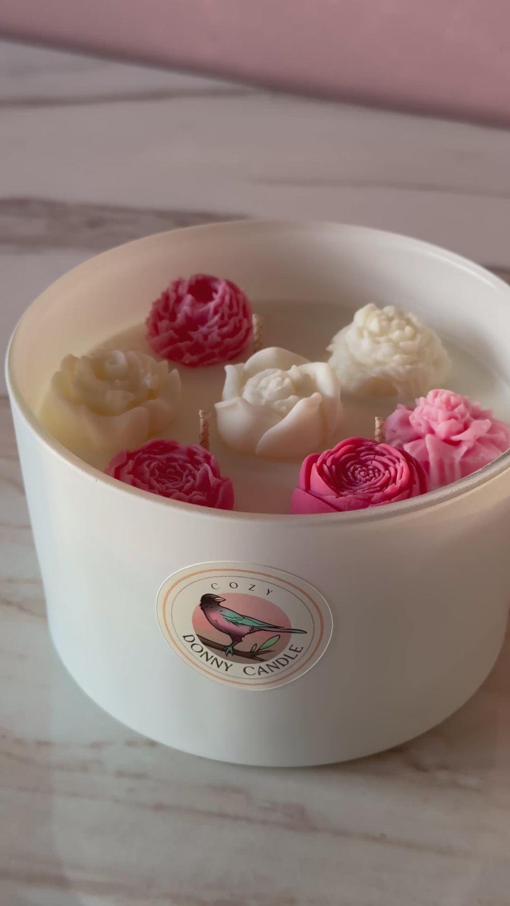 Rhubarb & Strawberry Soy Wax Candle